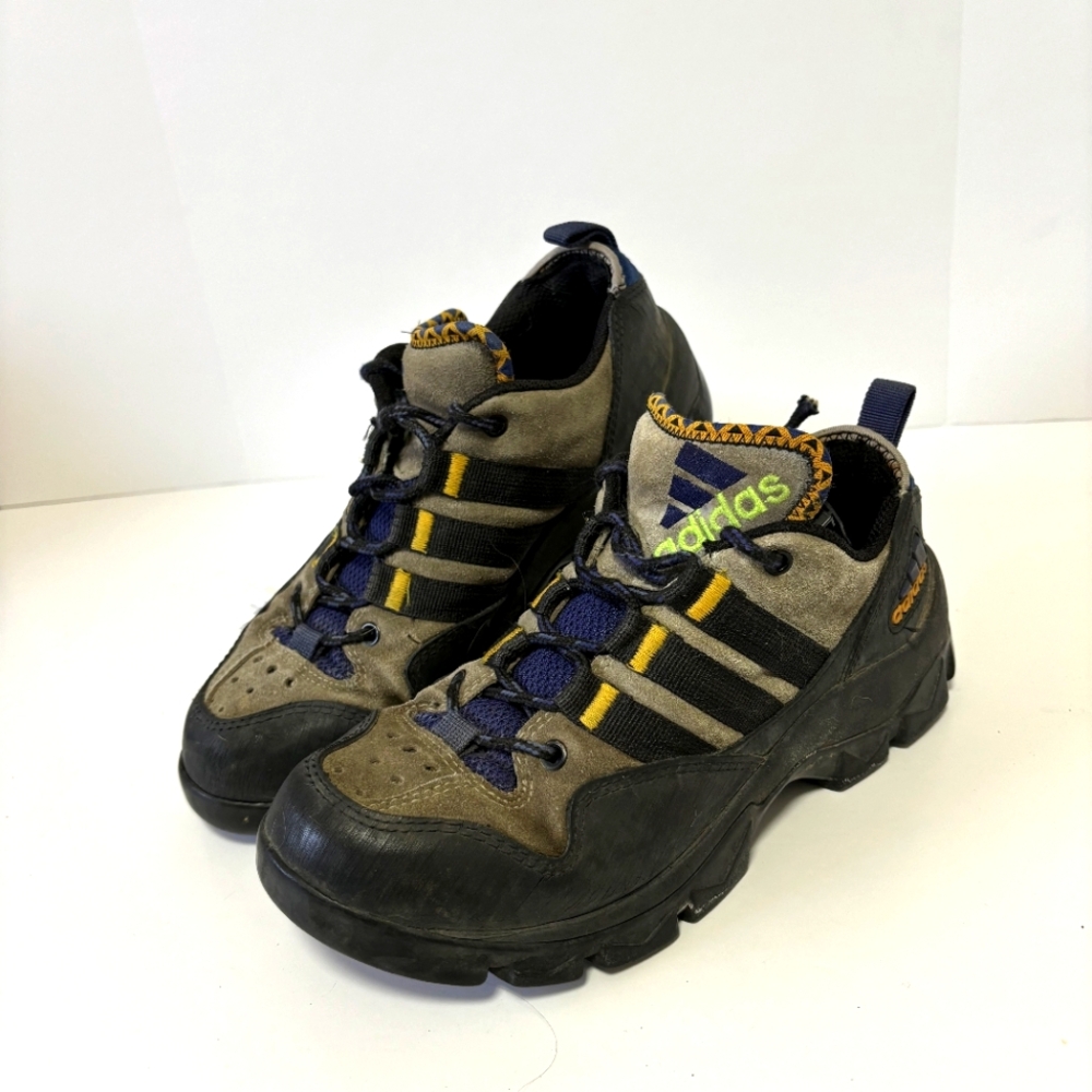 adidas Women's Olive, Black & Yellow Trail Sneakers